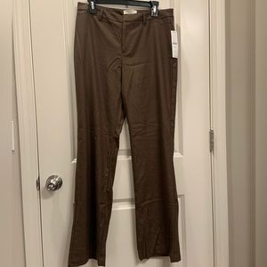 Coldwater Creek Natural Fit bootcut whisper flannel trouser, size 10. NWT